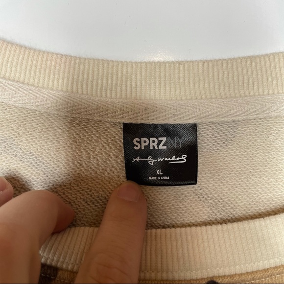 Uniqlo SPRZNY Andy Warhol Camo Sweatshirt Xlarge - Picture 3 of 5